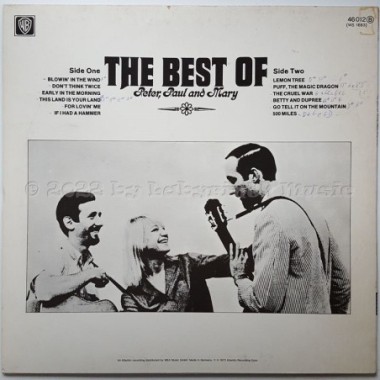 Peter, Paul & Mary - The Best Of Peter, Paul And Mary • 12" Vinyl LP • EX - Labyrinth Music