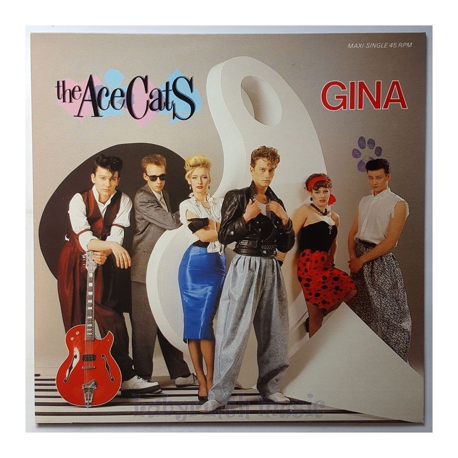 The Ace Cats - Gina • 12" Vinyl Maxi • MINT - Labyrinth Music