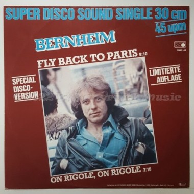 Bernheim - Fly Back To Paris • 12" Vinyl Maxi • NM - Labyrinth Music