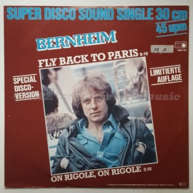 Bernheim - Fly Back To Paris • 12" Vinyl Maxi • NM - Labyrinth Music