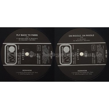 Bernheim - Fly Back To Paris • 12" Vinyl Maxi • NM - Labyrinth Music