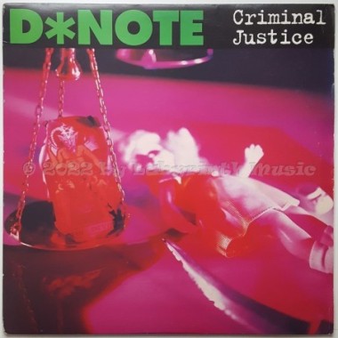 D*Note - Criminal Justice • 12" Vinyl LP - Labyrinth Music