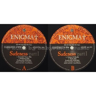Enigma - Sadeness Part I • 12" Vinyl Maxi • EX - Labyrinth Music