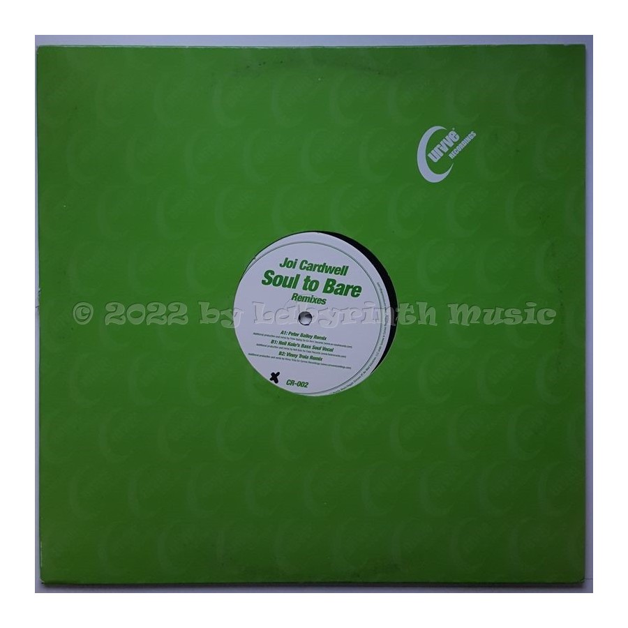 Joi Cardwell - Soul To Bare • Remixes • 12" Vinyl Maxi • NM - Labyrinth Music