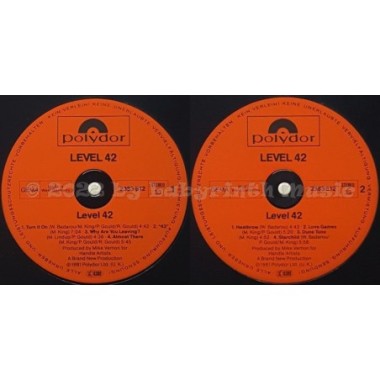 Level 42 - Level 42 • 12" Vinyl LP - Labyrinth Music
