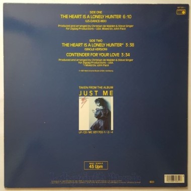 Bonnie Bianco - The Heart Is A Lonely Hunter • 12" Vinyl Maxi • EX - Labyrinth Music