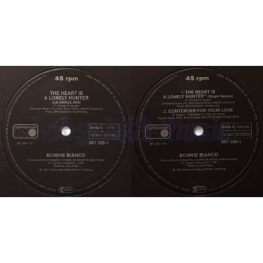Bonnie Bianco - The Heart Is A Lonely Hunter • 12" Vinyl Maxi • EX - Labyrinth Music