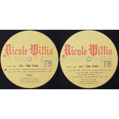 Nicole Willis - All The Time • 12" Vinyl Maxi • EX - Labyrinth Music