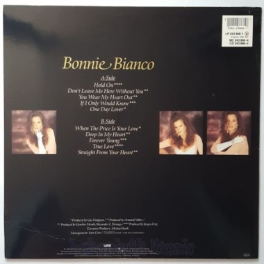 Bonnie Bianco - True Love, Lory • 12" Vinyl LP • EX - Labyrinth Music