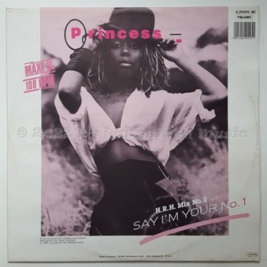 Princess - Say I'm Your No. 1 • 12" Vinyl Maxi • EX - Labyrinth Music