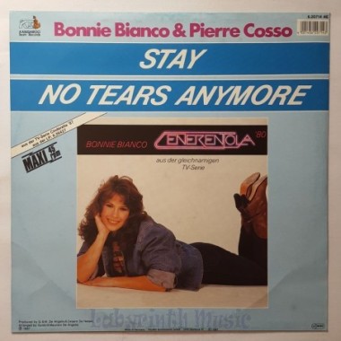 Bonnie Bianco & Pierre Cosso - Stay • 12" Vinyl Maxi - Labyrinth Music