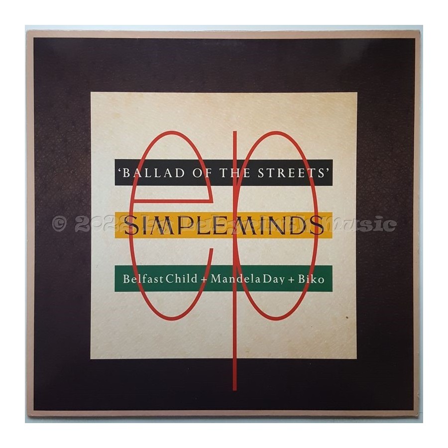 Simple Minds - Ballad Of The Streets • 12" Vinyl Maxi • EX - Labyrinth Music