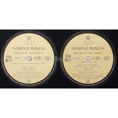 Simple Minds - Ballad Of The Streets • 12" Vinyl Maxi • EX - Labyrinth Music