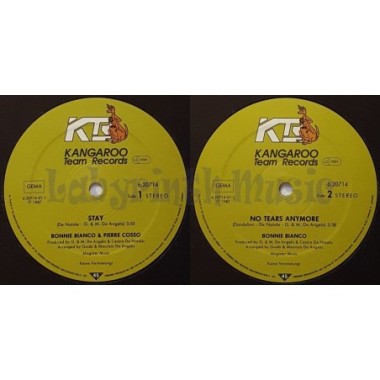 Bonnie Bianco & Pierre Cosso - Stay • 12" Vinyl Maxi - Labyrinth Music