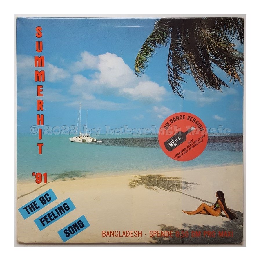 Unknown Artist - Summerhit 91 - The BC Feeling Song • 12" Vinyl Maxi - Labyrinth Music
