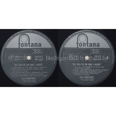 Alf Proysen - Du Ska Fa En Dag I Mara • 12" Vinyl LP • NM - Labyrinth Music
