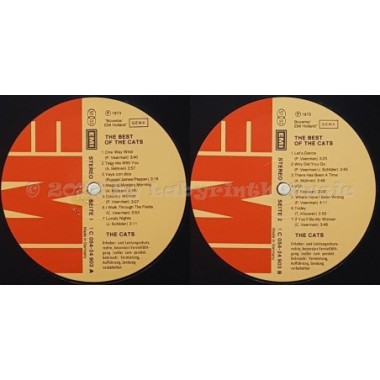 The Cats - The Best Of The Cats • 12" Vinyl LP - Labyrinth Music