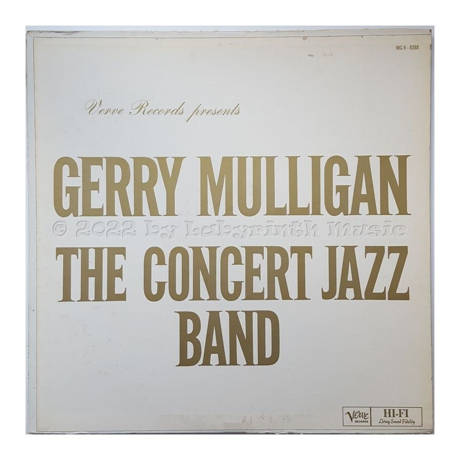 Gerry Mulligan - The Concert Jazz Band • 12" Vinyl LP - Labyrinth Music