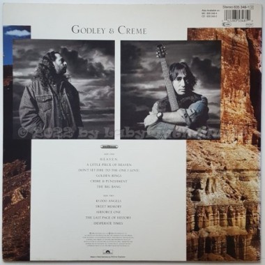 Godley & Creme - Goodbye Blue Sky • 12" Vinyl LP • NM - Labyrinth Music