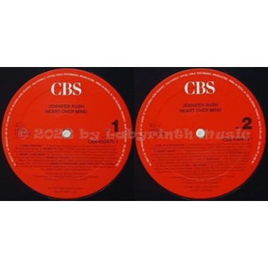 Jennifer Rush - Heart Over Mind • 12" Vinyl LP • MINT - Labyrinth Music