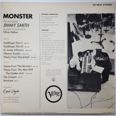 Jimmy Smith - Monster • 12" Vinyl LP • EX - Labyrinth Music
