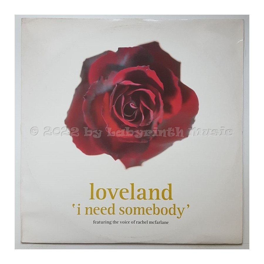 Loveland Feat. Rachel McFarlane - I Need Somebody • 12" Vinyl Maxi • EX - Labyrinth Music