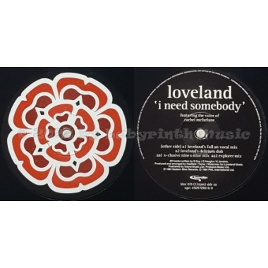 Loveland Feat. Rachel McFarlane - I Need Somebody • 12" Vinyl Maxi • EX - Labyrinth Music