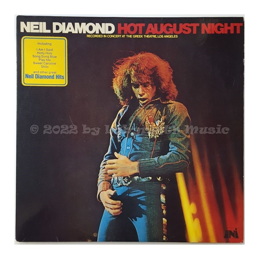 Neil Diamond - Hot August Night • 12" Vinyl LP - Labyrinth Music