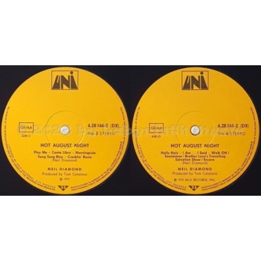 Neil Diamond - Hot August Night • 12" Vinyl LP - Labyrinth Music