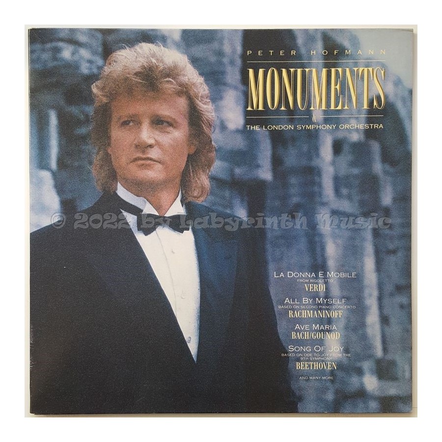 Peter Hofmann & The London Symphony Orchestra - Monuments • 12" Vinyl LP • MINT - Labyrinth Music