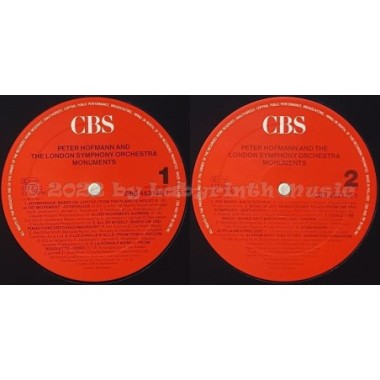 Peter Hofmann & The London Symphony Orchestra - Monuments • 12" Vinyl LP • MINT - Labyrinth Music