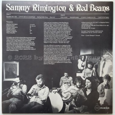 Sammy Rimington & Red Beans Ragtime Band - Only A Look  • 12" Vinyl LP • EX - Labyrinth Music