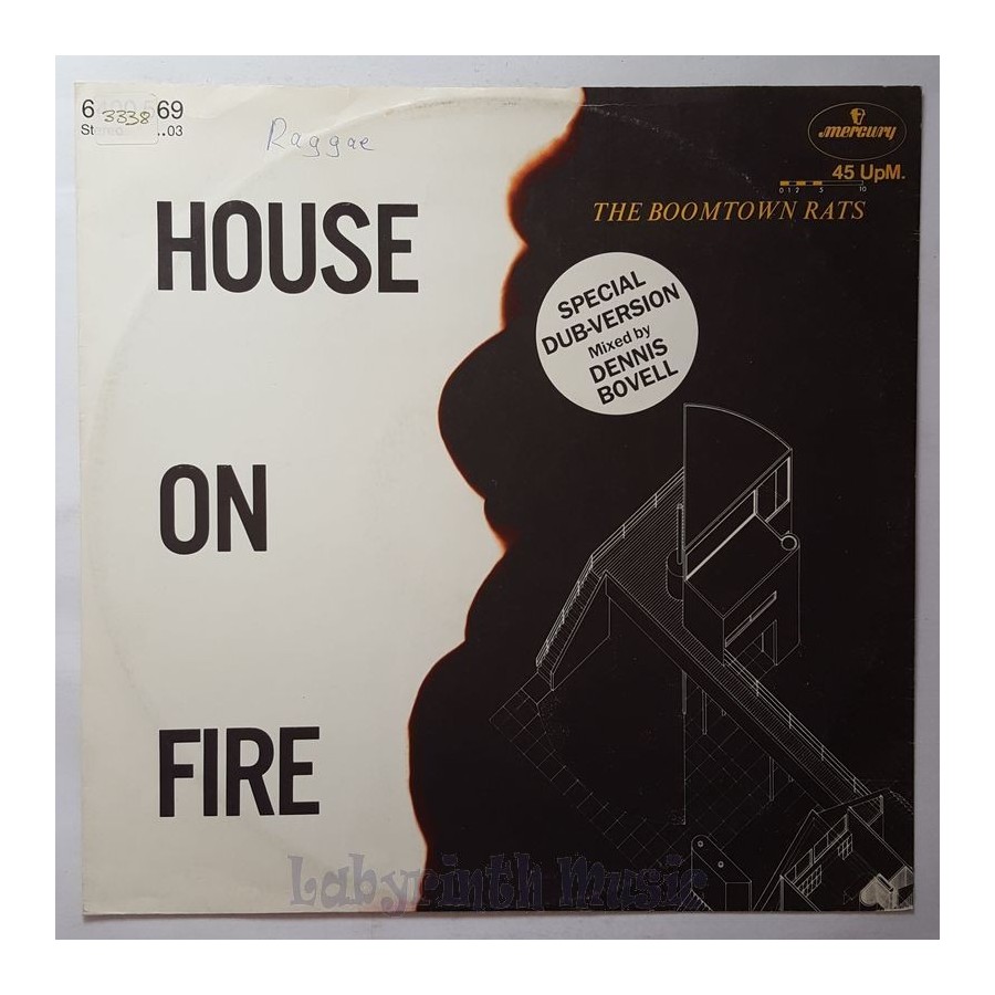 The Boomtown Rats - House On Fire • 12" Vinyl Maxi • EX - Labyrinth Music