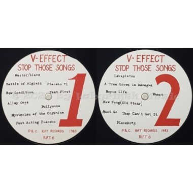 V-Effect - Stop Those Songs • 12" Vinyl LP • EX - Labyrinth Music
