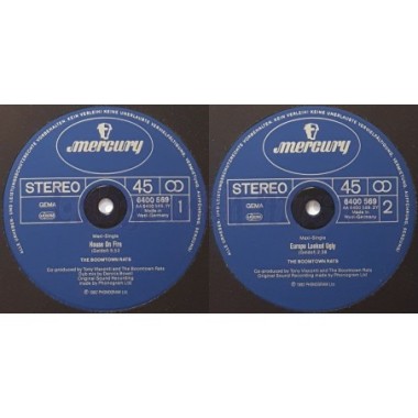 The Boomtown Rats - House On Fire • 12" Vinyl Maxi • EX - Labyrinth Music