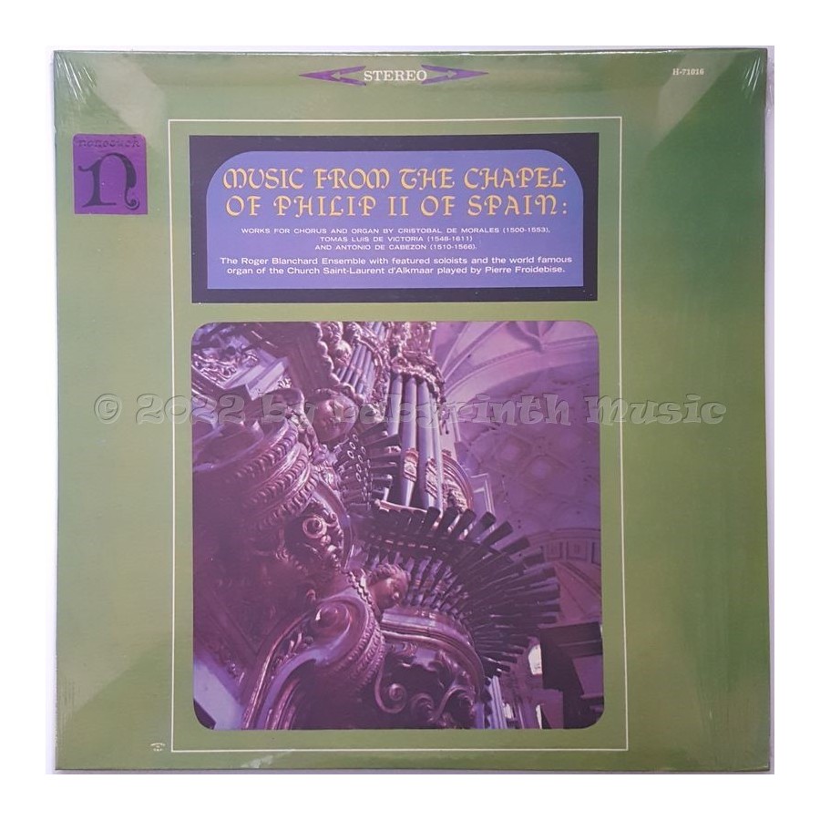 Various - Music From The Chapel Of Philip II Of Spain • 12" Vinyl LP • NM - Labyrinth Music