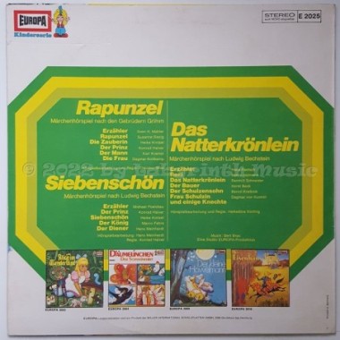 Various - Rapunzel - Das Natterkrönlein - Siebenschön • 12" Vinyl LP - Labyrinth Music