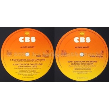 Alison Moyet - That Ole Devil Called Love • 12" Vinyl Maxi • EX - Labyrinth Music