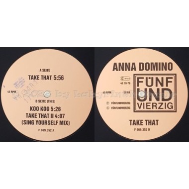 Anna Domino - Take That • 12" Vinyl Maxi - Labyrinth Music