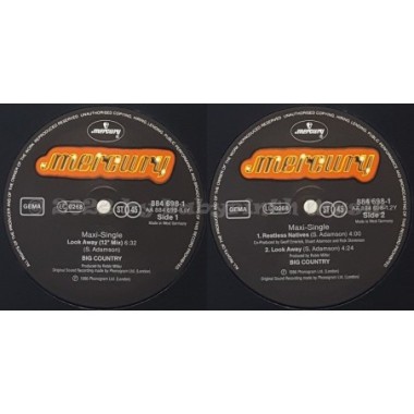 Big Country - Look Away • 12" Vinyl Maxi • NM - Labyrinth Music