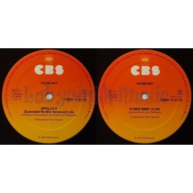 Adam Ant - Apollo 9 • 12" Vinyl Maxi • EX - Labyrinth Music