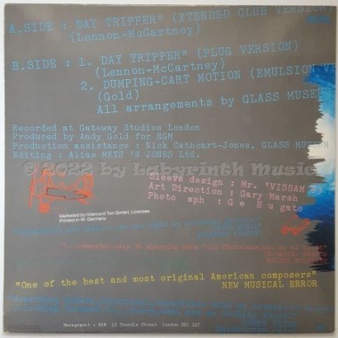 Glass Museum - Daytripper • 12" Vinyl Maxi • EX - Labyrinth Music