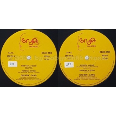 Cruisin' Gang - Affair A Gogo • 12" Vinyl Maxi - Labyrinth Music
