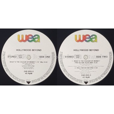 Hollywood Beyond - What's The Colour Of Money • 12" Vinyl Maxi • EX - Labyrinth Music