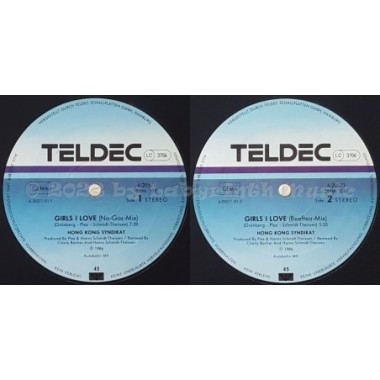 Hong Kong Syndikat - Girls I Love • 12" Vinyl Maxi • EX - Labyrinth Music