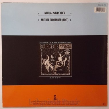 Bourgeois Tagg - Mutual Surrender • 12" Vinyl Maxi • EX - Labyrinth Music