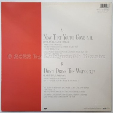 Joe Cocker - Now That You're Gone • 12" Vinyl Maxi • EX - Labyrinth Music