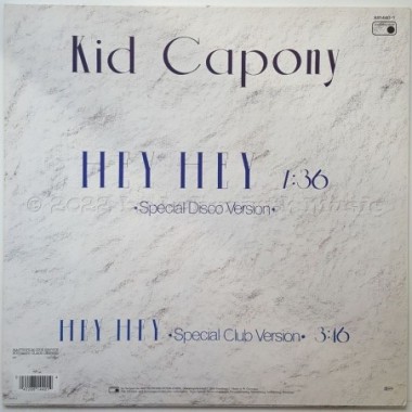 Kid Capony - Hey Hey • 12" Vinyl Maxi • NM - Labyrinth Music