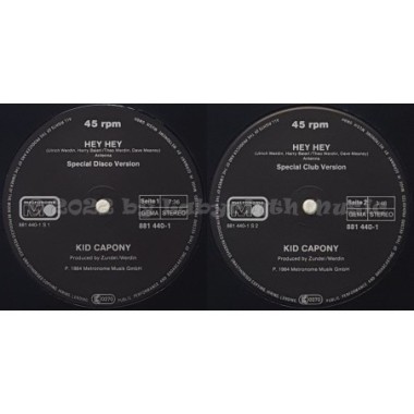 Kid Capony - Hey Hey • 12" Vinyl Maxi • NM - Labyrinth Music