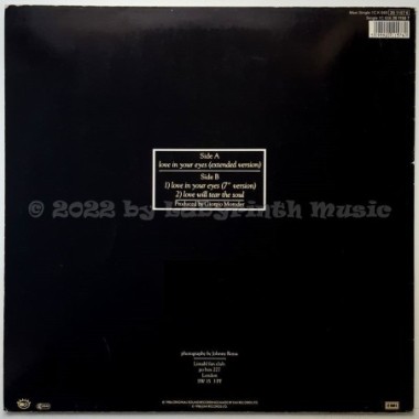 Limahl - Love In Your Eyes • 12" Vinyl Maxi • EX - Labyrinth Music